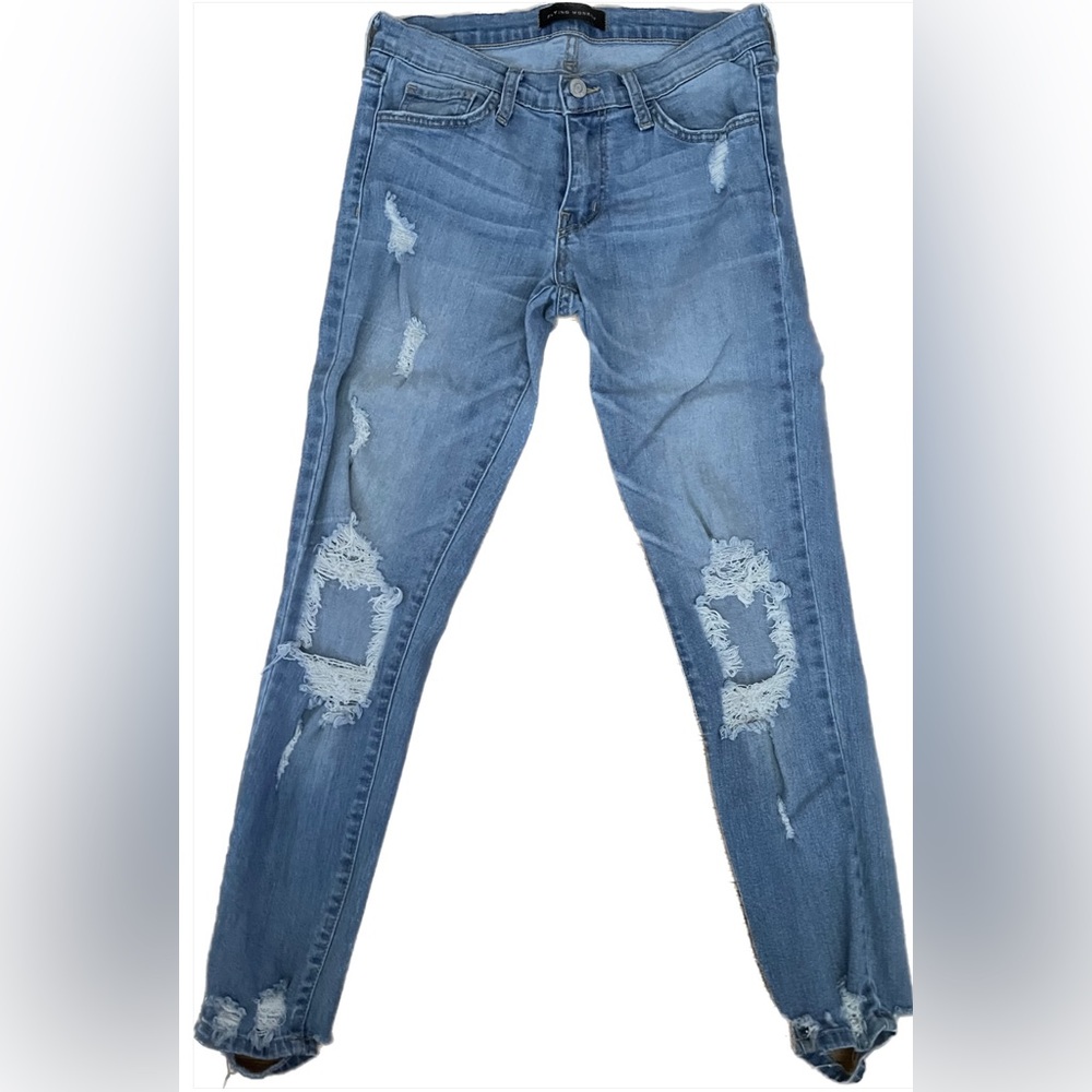 Flying Monkey Distressed Skinny Jeans, Size 27